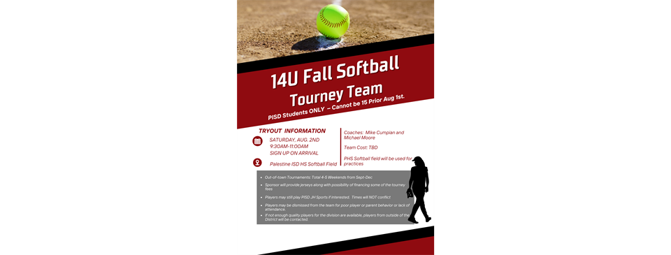 2025 Fall Softball Tourney Team 14U