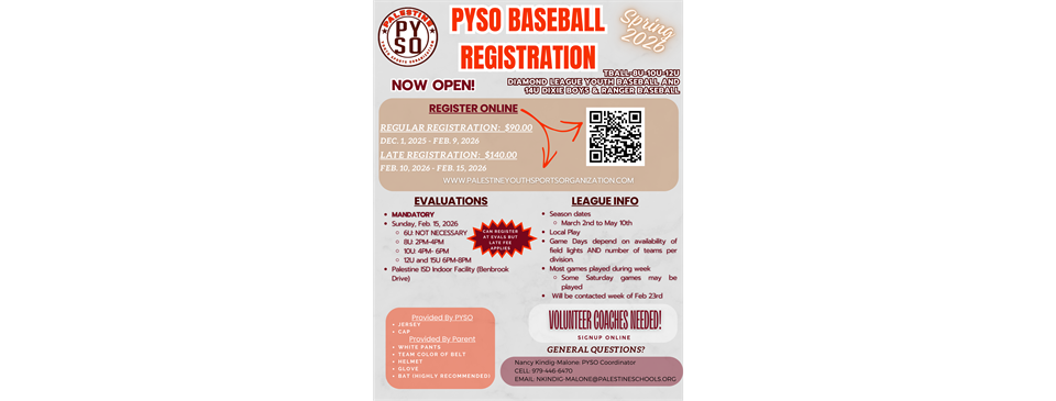 2026 Baseball and TBall Registration