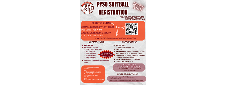 2026 Softball and TBall Registration
