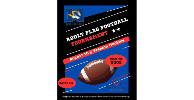 Adult Flag Football Tournament to Benefit MCHS Football!