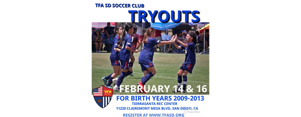 2013 to 2009 Competitive Tryouts