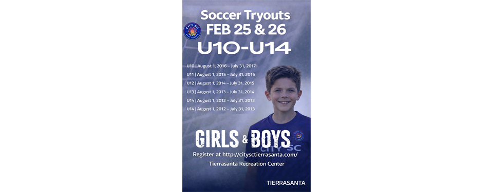 City SC EC - Tierrasanta Competitive Tryouts
