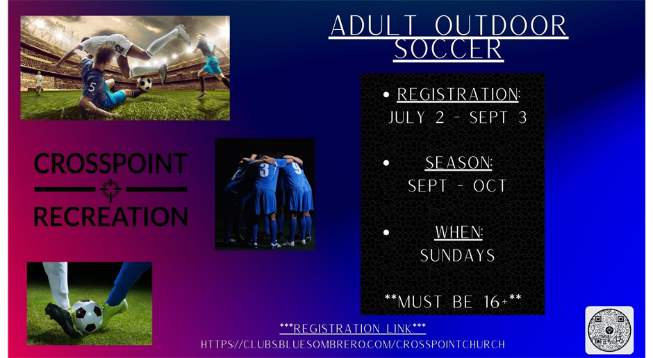 Adult Outdoor Soccer League 16+