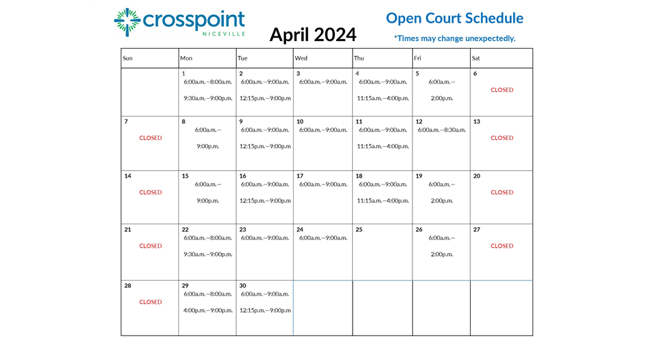 Open Court April 
