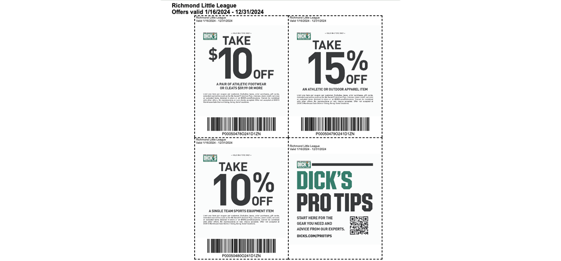 Save at Dick's Sporting Goods All Year Long