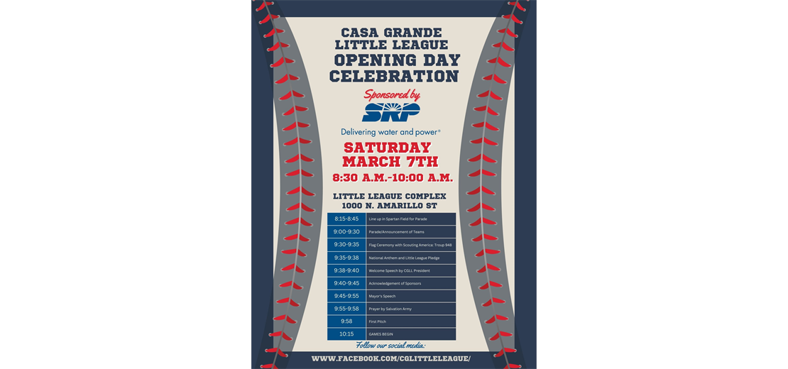 Opening Day Sponsored by SRP - March 7th 