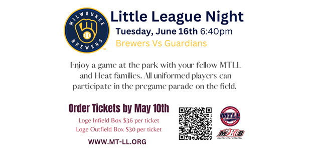 2026 Brewers Little League Night
