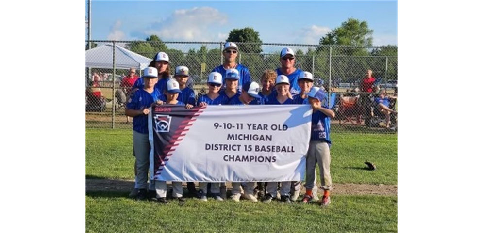 2023 9-11 All Stars Baseball District Champs/State Qualifiers