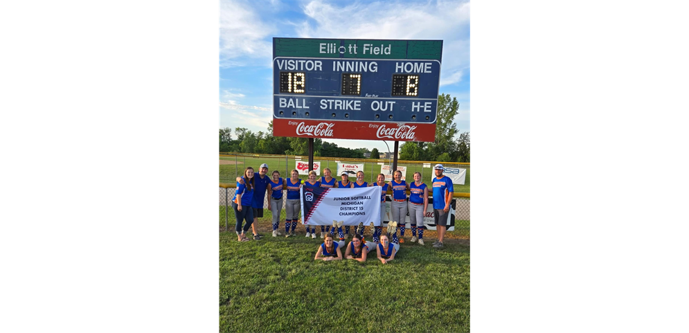 2025 Junior Softball All Stars - District Champions/State Qualifiers