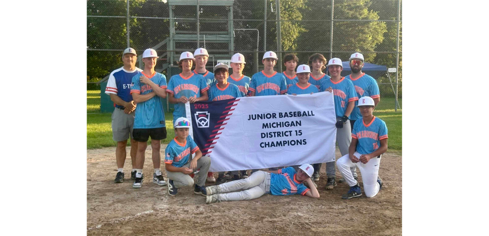 2025 Junior Baseball All Stars - District Champions/State Qualifiers