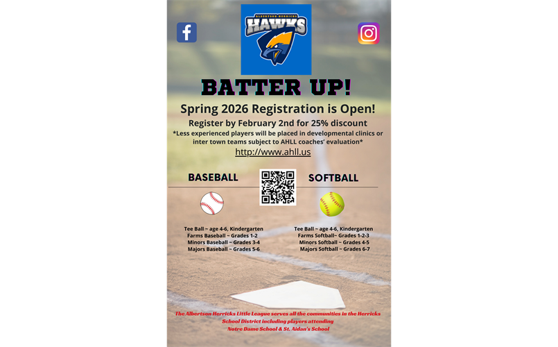 SPRING 2026 REGISTRATION IS OPEN!!!!