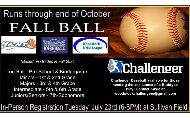 Fall Ball Registration is Open