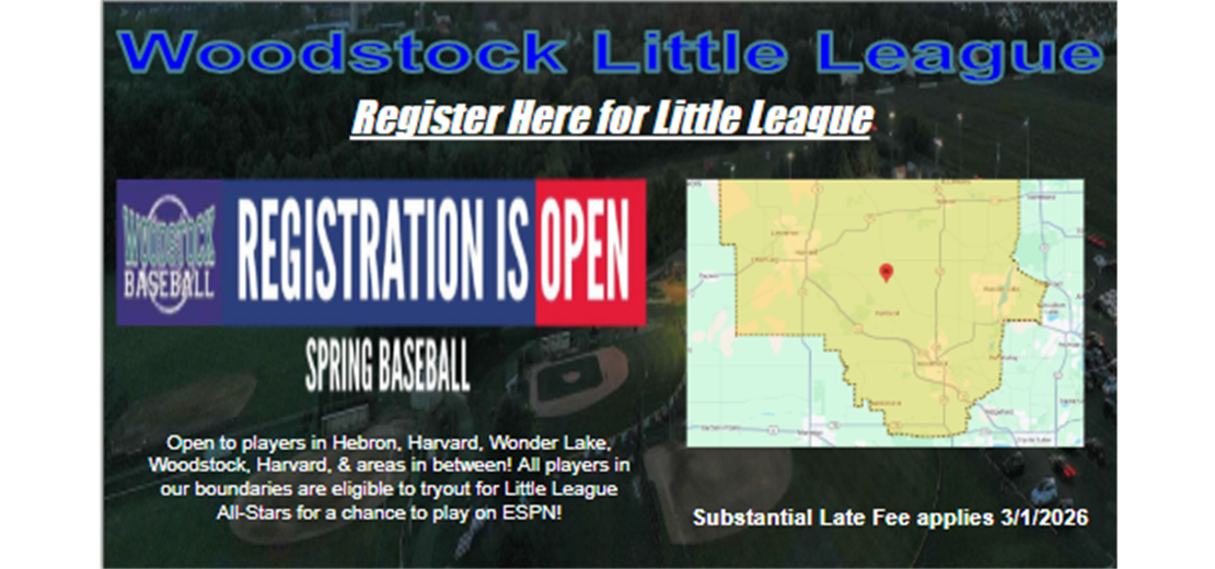 Little League Registration is OPEN!