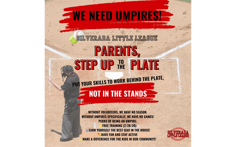 We Need Umpires!