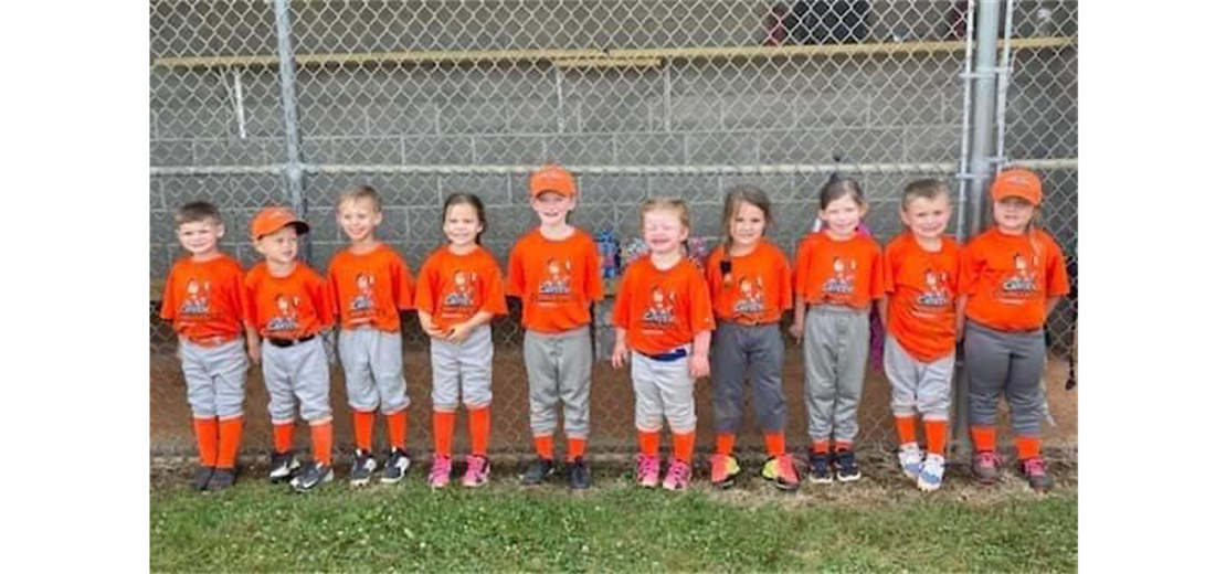 Tiny Tot Co-Ed Tball for ages 3 & 4