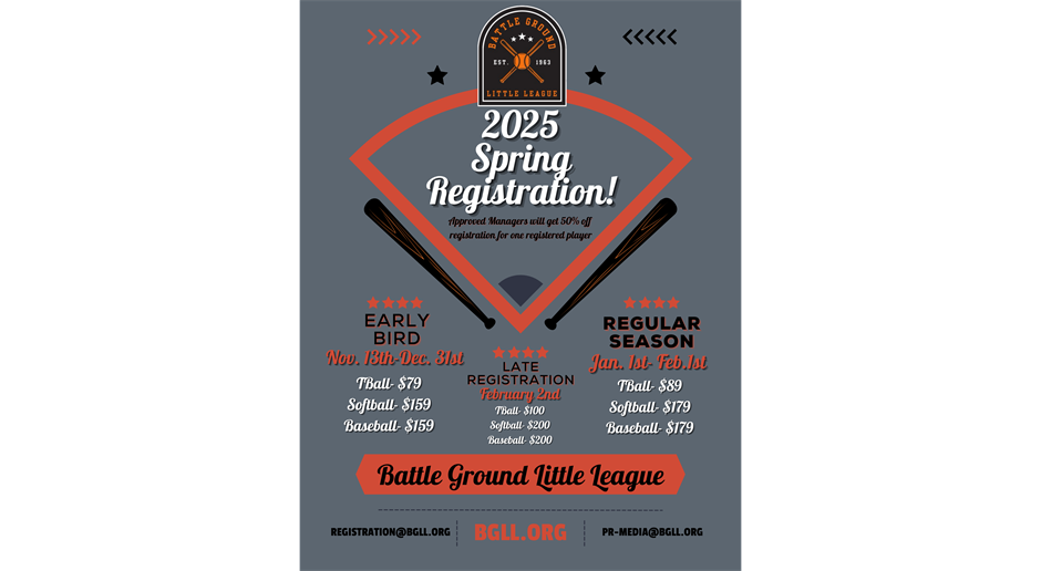 Spring 2025 Registration Open!