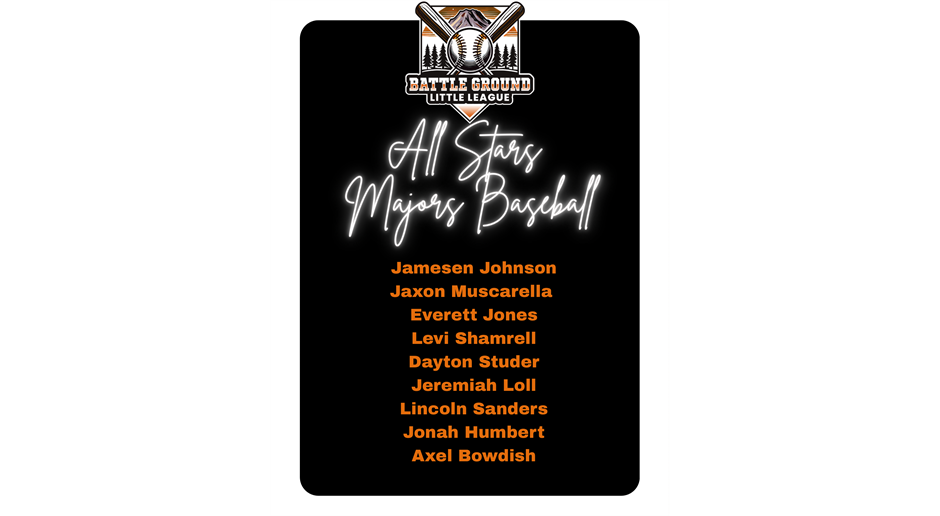 2025 All Stars Majors Baseball