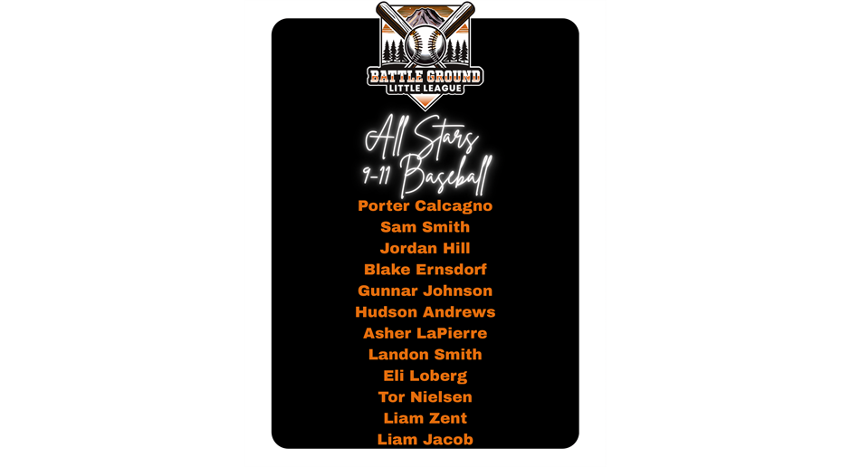 2025 All Stars 9-11 Baseball