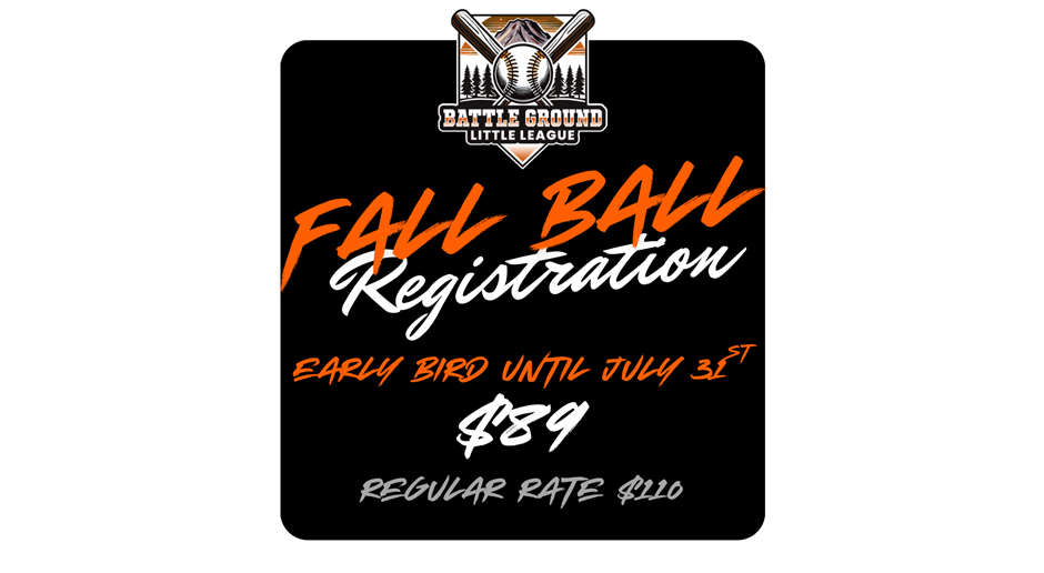 Fall Ball Registration Open