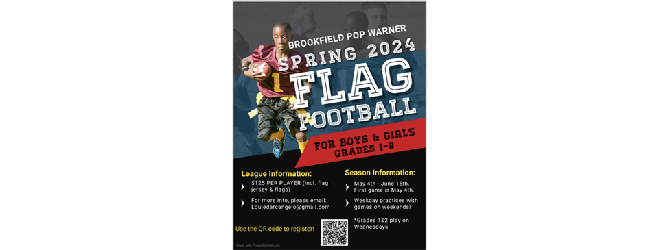 2024 Spring Flag Football Registration is now OPEN!!