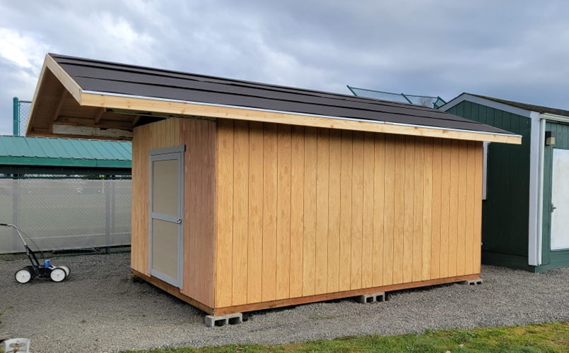 New Equipment Shed - Thank you Scott Taylor