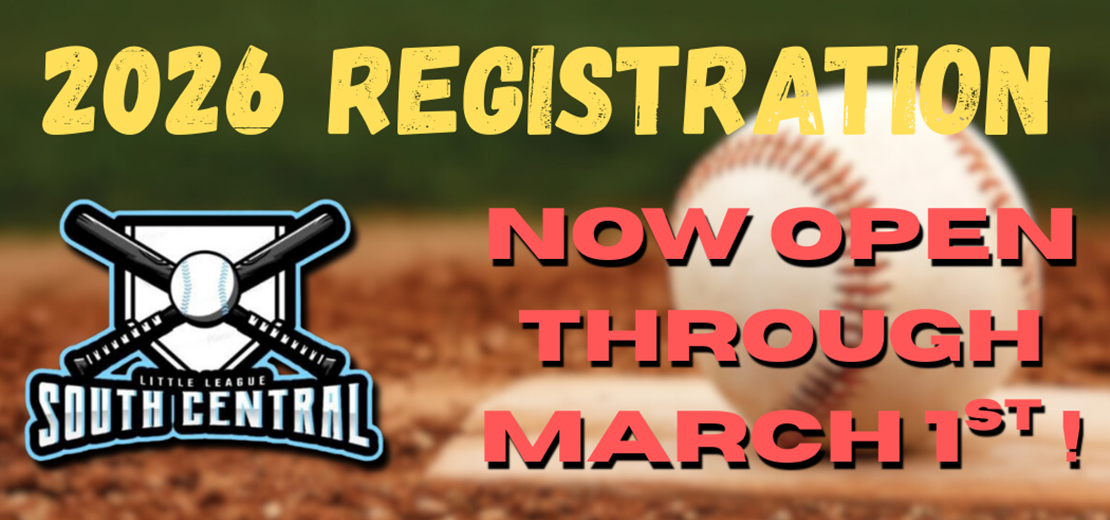 2026 Baseball Registration Now OPEN!