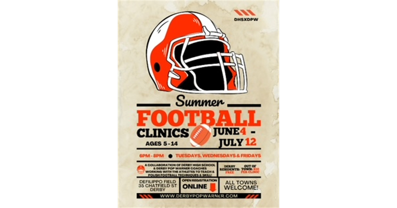 Summer Football Clinics June 4th to July 12th 