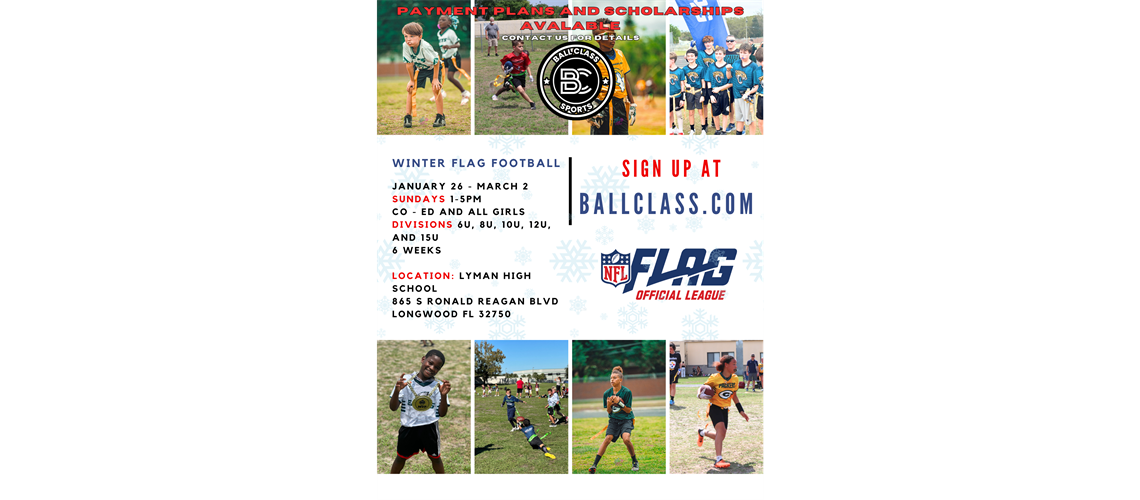 Winter Registration this week.  Sign up Today!