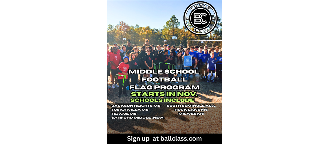 Middle School Flag Registration Open