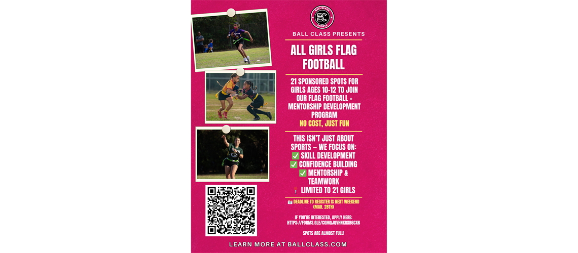 All Girls Divisions Now Available for the Spring.  Sign up today for a Full Scholarship!