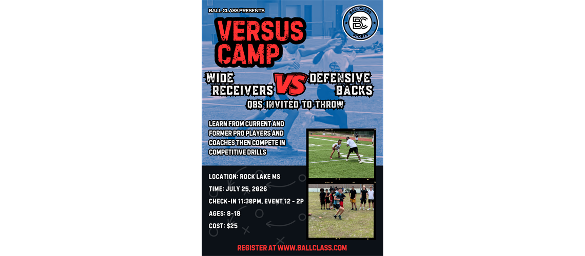 Versus Camp:WR vs DB, July 25