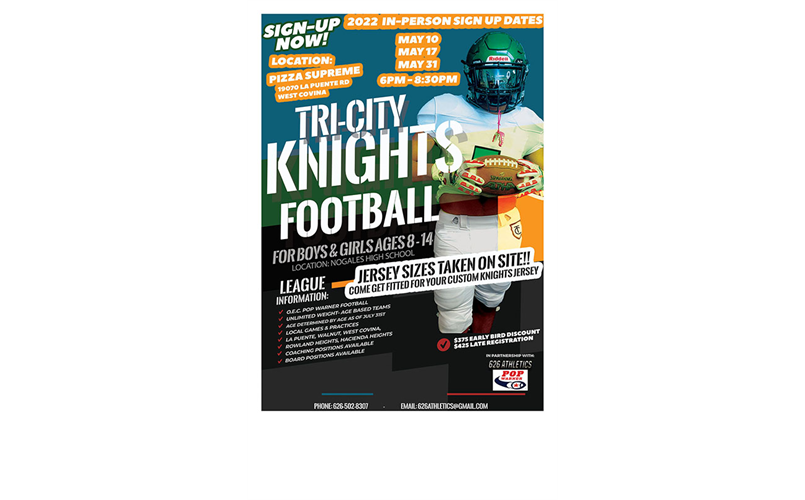 Welcome to Tri-City Knights Football!!