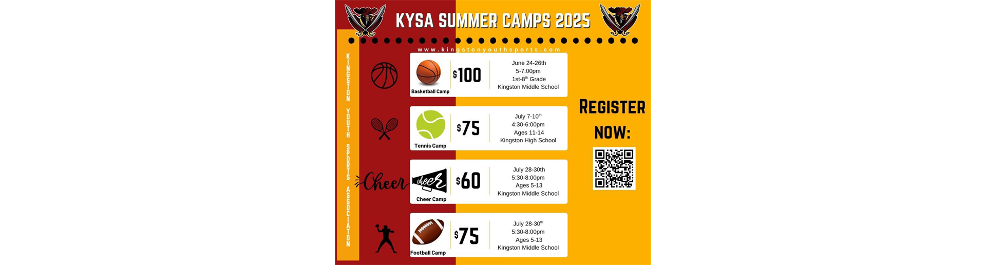 2025 SUMMER CAMPS!