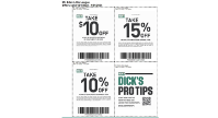 New Batch of Dick's Coupons expires 1/31