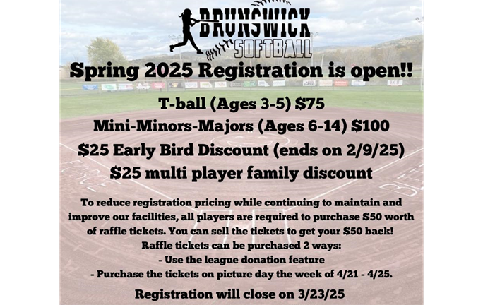 2025 Spring League Registration