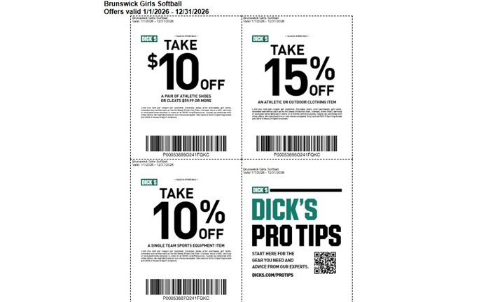 2026 Dick Sporting Good Coupons