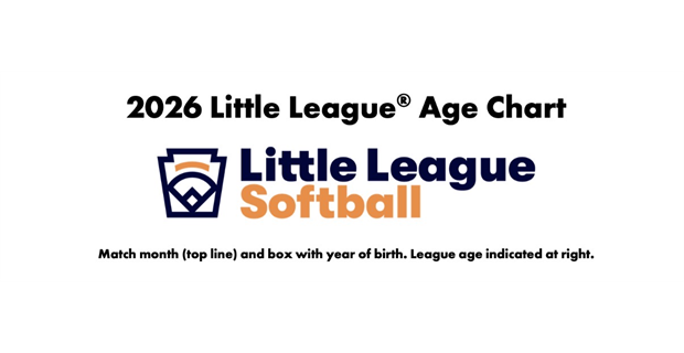 2026 Little League Softball Age Chart