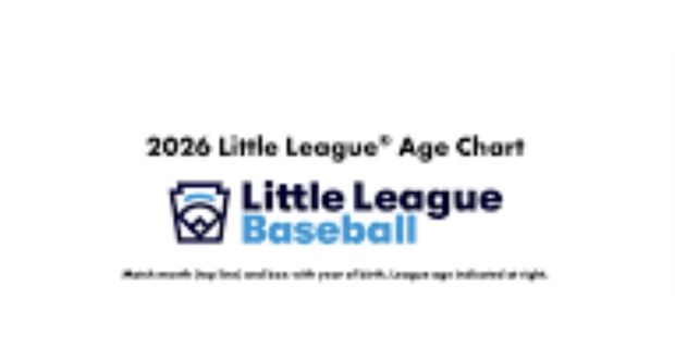 2026 Little League Baseball Age Chart