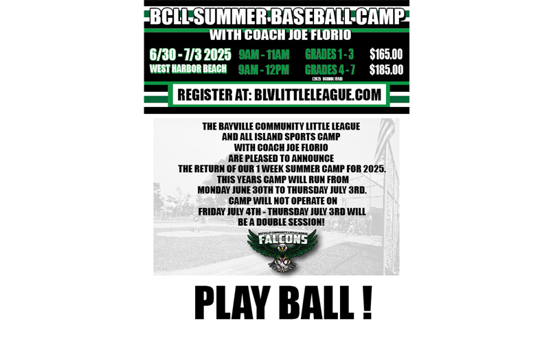 BCLL Summer Baseball Camp