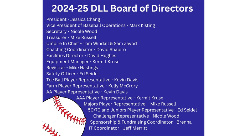 Welcome 2024-25 DLL Board! 