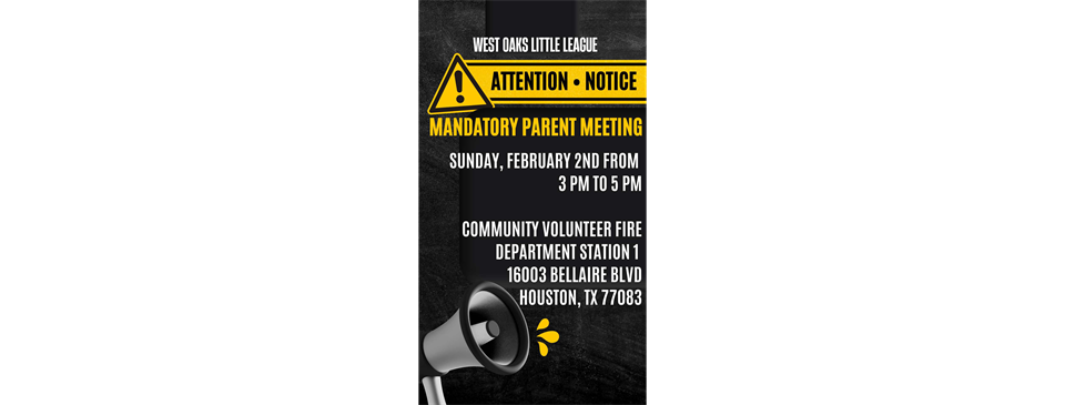 Spring 2025 Mandatory Parents Meeting