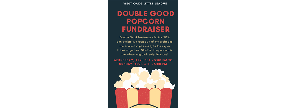 Spring 2026 Double Good Popcorn Fundraiser