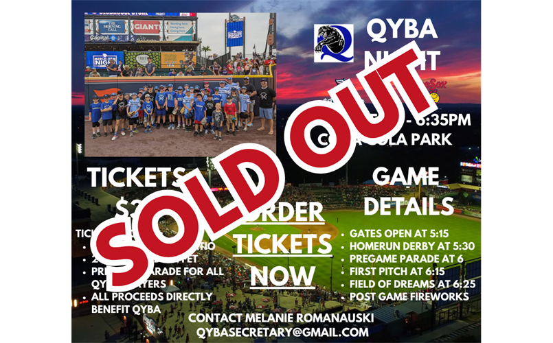 QYBA Night at the Iron Pigs