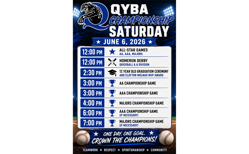 Championship Day Schedule
