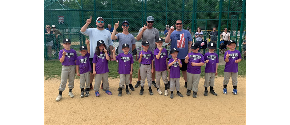2022 Stafford Little League Coach Pitch Champions