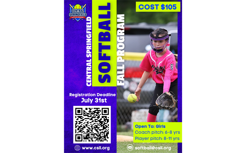 REGISTER NOW FOR FALL SOFTBALL 2025