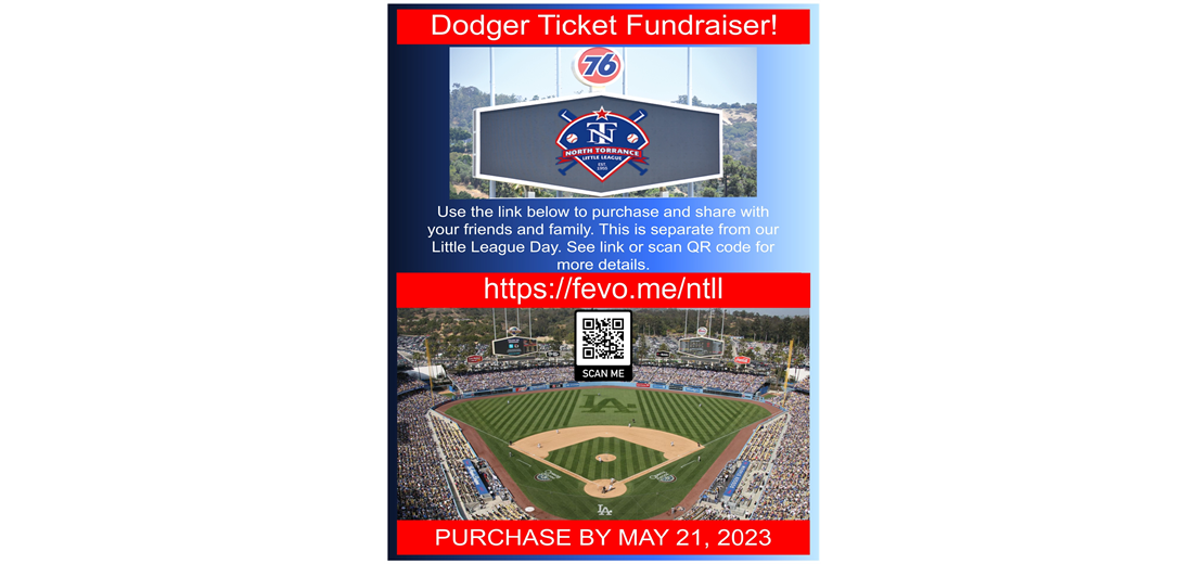 Help the League Earn Money by purchasing Dodger Tickets for select games through our link!