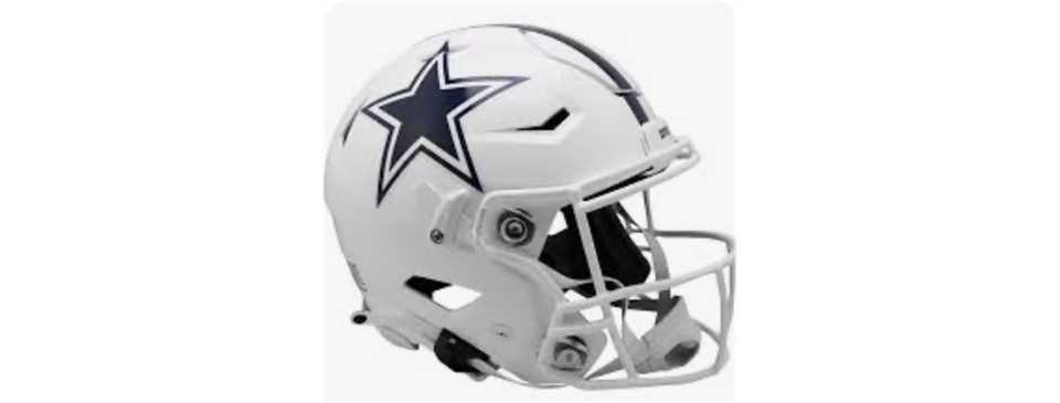 COWBOYS FOOTBALL HELMET 