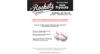 10u Baseball Jr Rockets 2024 Try Outs - 10/21