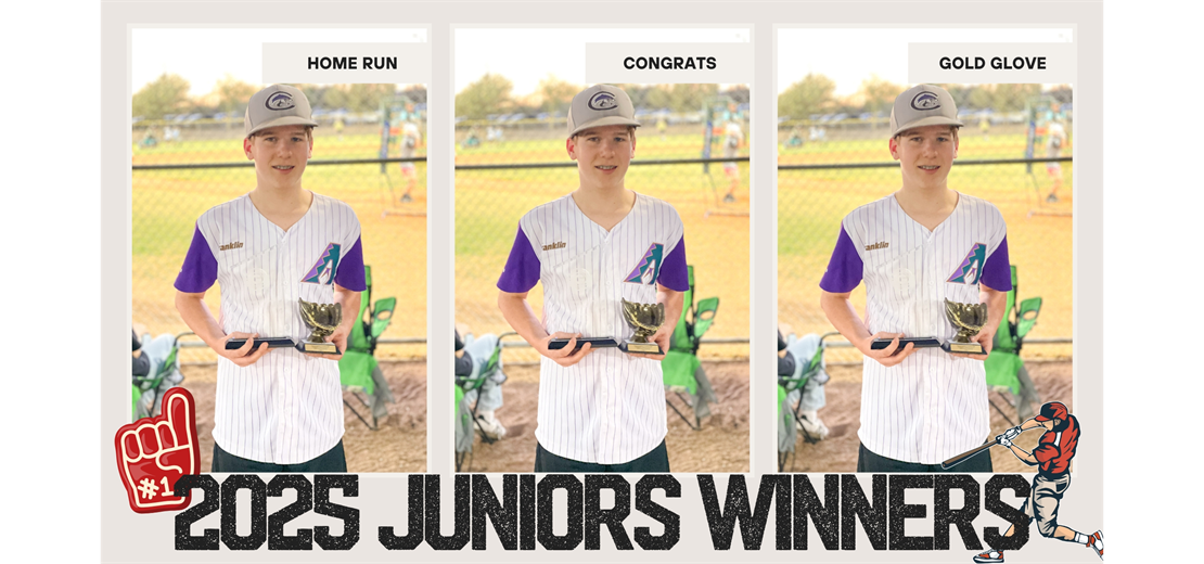 Juniors Division T Mobile HR Derby Winner and Gold Glove Winner!